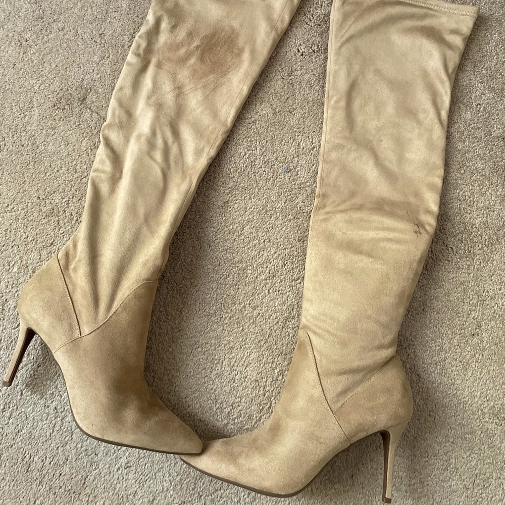 Tan Suede Jessica Simpson Knee High Boots